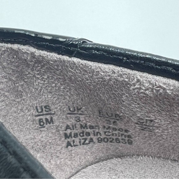 NEW LifeStride Womens Size 6 Black Vegan Faux Leather Aliza Ballet Flats Shoes - Picture 13 of 13